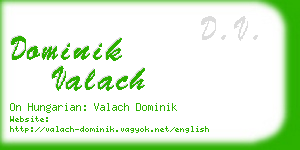 dominik valach business card